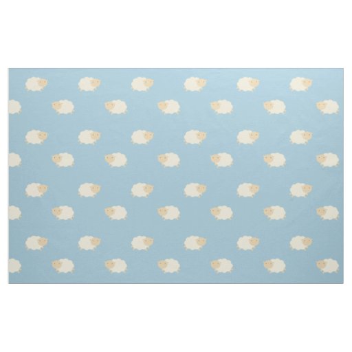 Cute Sheep Pattern Fabric