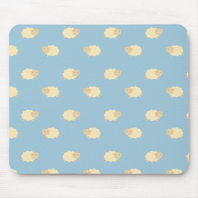 Cute Sheep Pattern Mousepad (Front)