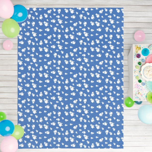 Cute Sheep Pattern Outdoor Rug – Blue Pastel Farm  (Insitu (Birthday))