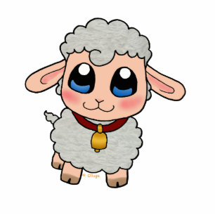 Cute Sheep photo sculpture