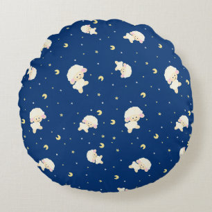 Cute sheep round pillow