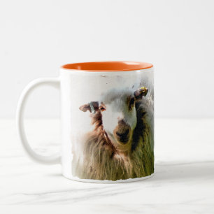 CUTE SHEEP Two-Tone COFFEE MUG