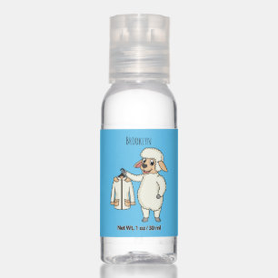 Cute sheep with jacket cartoon hand sanitizer