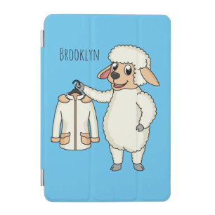 Cute sheep with jacket cartoon iPad mini cover