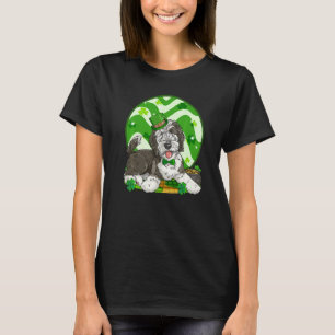 Cute Sheepadoodle Dog Lucky St Patricks Day T-Shirt