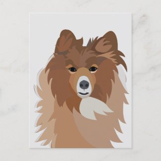 Cute Sheltie Dog Art