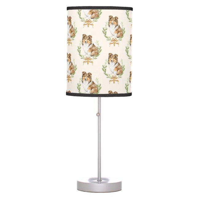 Cute Sheltie lamp (Front)