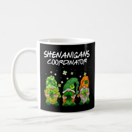 Cute Shenanigans Coordinator St Patricks Day Gnome Coffee Mug