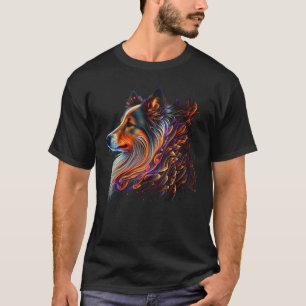 Cute Shetland Sheepdog Dog on Sheltie 2 T-Shirt