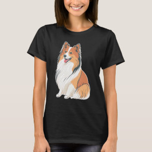 Cute Shetland Sheepdog Dog on Sheltie T-Shirt