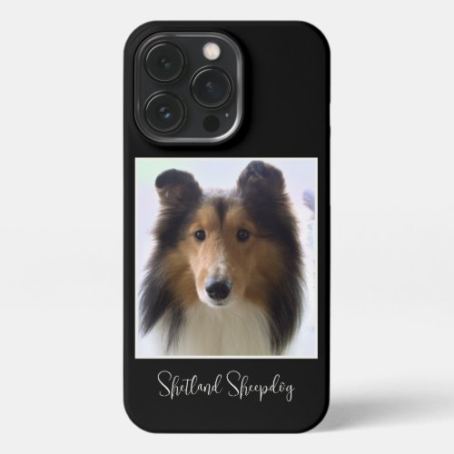 Cute Shetland Sheepdog Photo iPhone 13 Pro Case