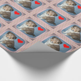 Cute Shetland Sheepdog Puppy Gift Wrapping Paper