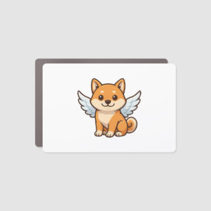 Cute Shiba Inu angel cartoon dog happiness Car Magnet