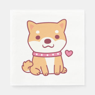 Cute Shiba Inu Dog Napkins