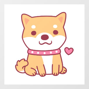 Cute Shiba Inu Dog Wall Decal