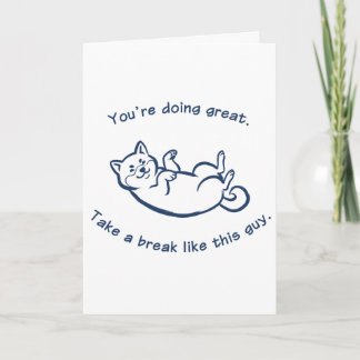 Cute Shiba Inu Encouragement Greeting Card