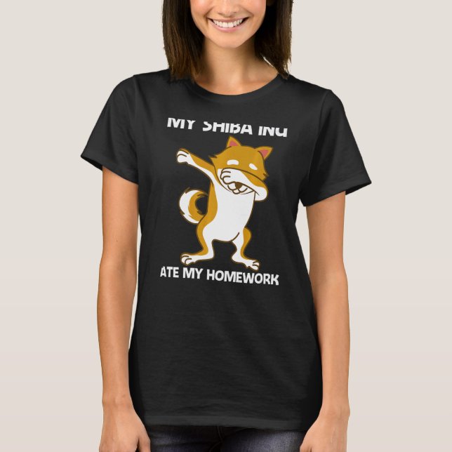 Cute Shiba Inu For Kids Boys Japan Breed Animal T-Shirt (Front)