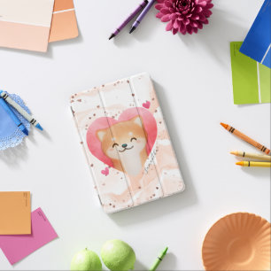 Cute Shiba Inu in a Heart iPad Mini Cover