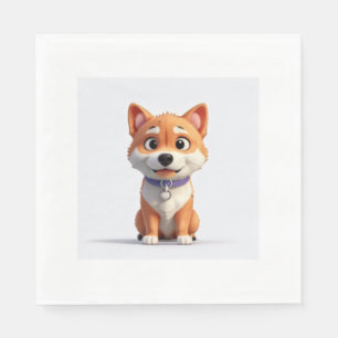 Cute Shiba Inu Napkins