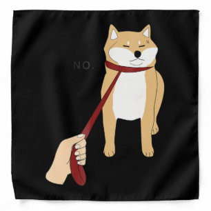 Cute shiba inu   Nope dog funny design Bandana