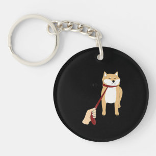 Cute shiba inu Nope dog funny design Keychain