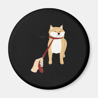 Cute shiba inu | Nope dog funny design Magnet