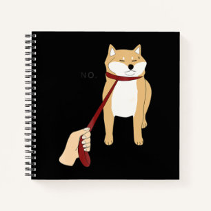 Cute shiba inu   Nope dog funny design Notebook
