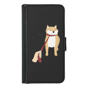 Cute shiba inu Nope dog funny design Samsung Galaxy S5 Wallet Case