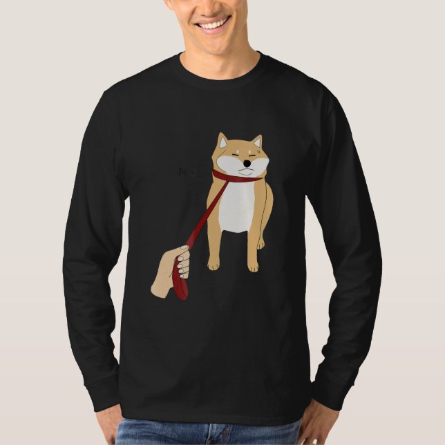 Cute shiba inu | Nope dog funny design T-Shirt (Front)