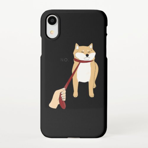 Cute Shiba Inu Nope Doge Meme Dog Gifts iPhone XR Case