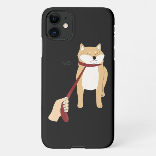 Cute Shiba Inu Nope Doge Meme Dog Gifts iPhone 11 Case