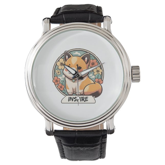 Cute Shiba Inu Pup  Watch (Front)