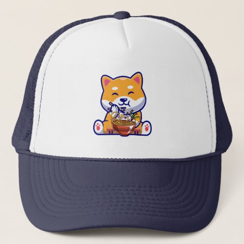 Cute Shiba Inu Puppy Dog T_Shirt Trucker Hat