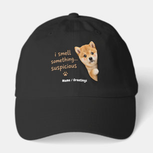 Cute Shiba Inu Puppy Funny Smell Quote Kawaii Dog  Hat