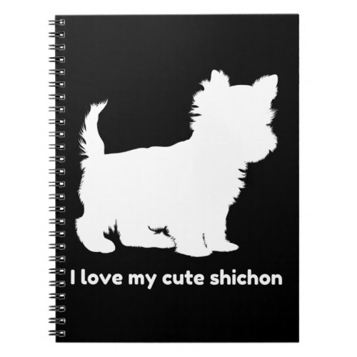 cute shichon pattern notebook