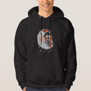 Cute Shih Poo With Santa Hat Christmas Dog Lover Hoodie