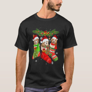 Cute Shih Tzu In Sock Christmas Santa Shih Tzu X M T-Shirt