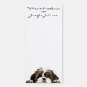 Cute Shih Tzu Magnetic Notepad