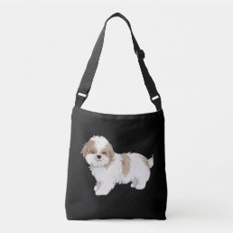 Cute Shih Tzu Puppy Crossbody Bag