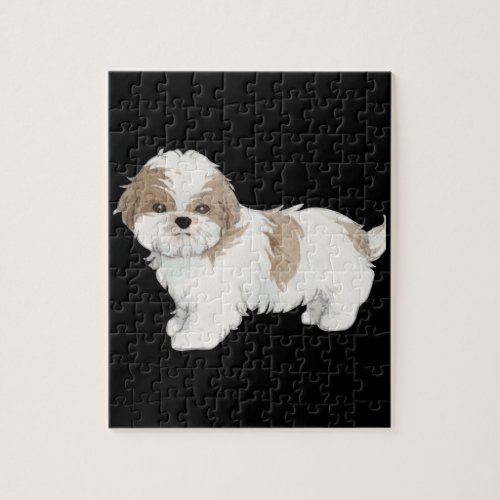 Cute Shih Tzu Puppy Jigsaw Puzzle