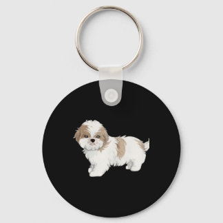 Cute Shih Tzu Puppy Keychain