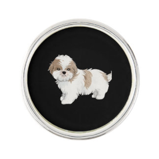 Cute Shih Tzu Puppy Lapel Pin