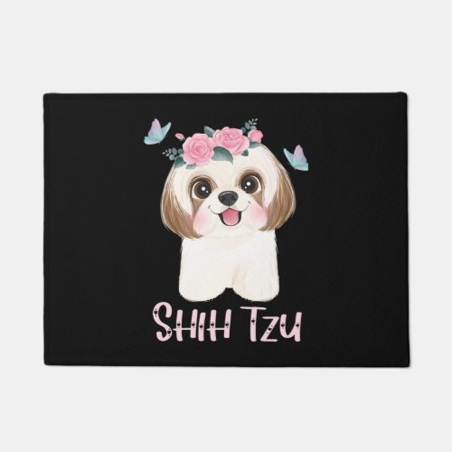 Cute Shih Tzu Shitzu Mom Doormat