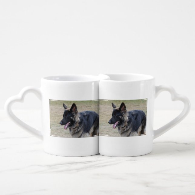 Cute Shiloh Shepherd Coffee Mug Set (Front Nesting)