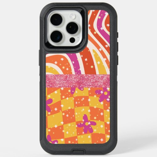 Cute shiny funky design  iPhone 15 pro max case
