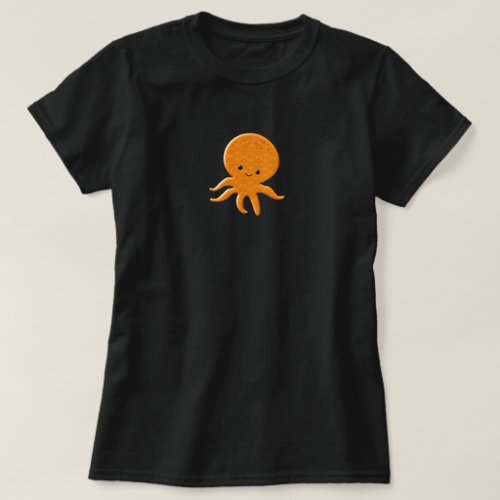 Cute Shiny Octopus Cartoon T_Shirt
