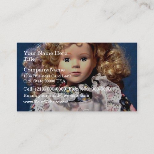 Cute Shirley Temple Doll Business Card