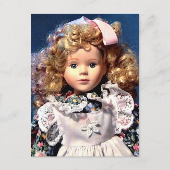 Cute Shirley Temple Doll Postcard (Front)