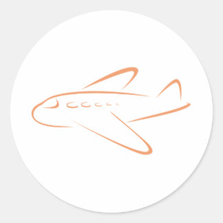 Cute Shirts | Airplane Icon Gift Shirts Classic Round Sticker