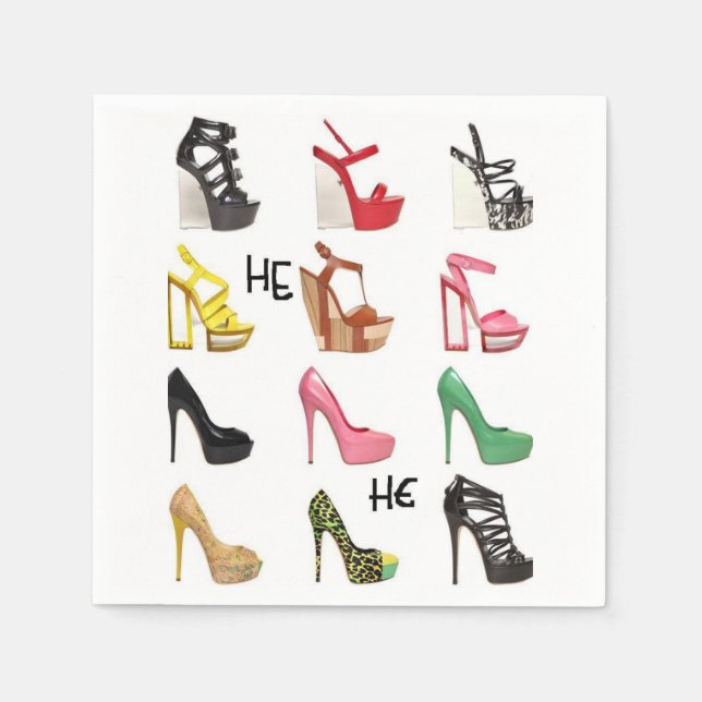 Cute Shoe Paper Napkin (Front)